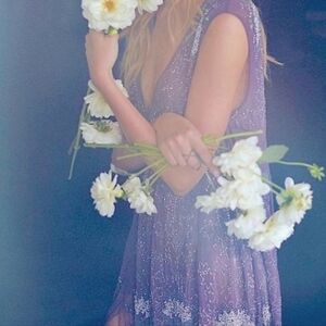 Free People Deep Sleep Mini Slip Dress Purple